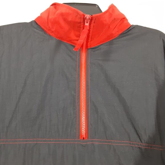 Vtg Marlboro Gear 99 Mens Pullover Windbreaker Black Red Size Large NOS NWT 1998 - Picture 3 of 9